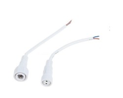 Conector Macho 2pins ip67 con 20cm. cable